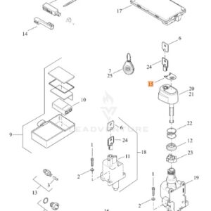 HARLEY-DAVIDSON®DECAL.IGNITION SWITCH KNOB 14100158