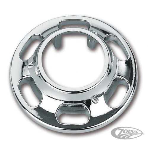 CHROMEPLATED SLOTTED WHEEL HUB COVER 147069 Harley Oude Monnink Online