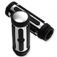 Chrome Rubber Hand Grips Large 56263-08