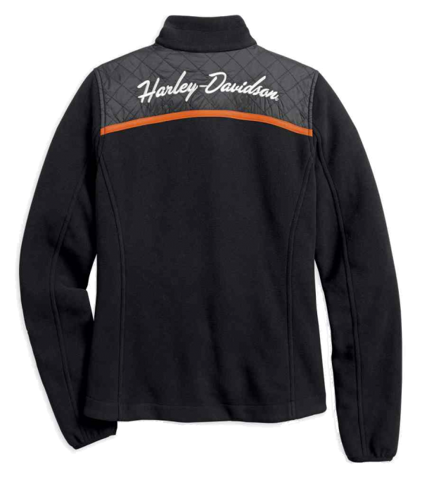 HARLEYDAVIDSON® WOMEN’S MISS ENTHUSIAST FLEECE CASUAL JACKET, BLACK