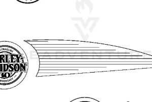 HARLEY-DAVIDSON®DECAL FUEL TANK 14215-89