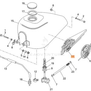 DECAL FUEL TANK LEFT XLH 1200 14235-91