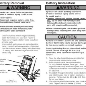 HARLEY-DAVIDSON®LABEL BATTERY REMOVAL 15376-06