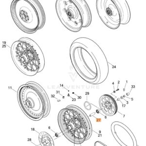 HARLEY-DAVIDSON®SPACER SLEEVE  REAR WHEEL 43618-06