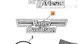 HARLEY-DAVIDSON®DECAL FUEL TANK 61908-81A