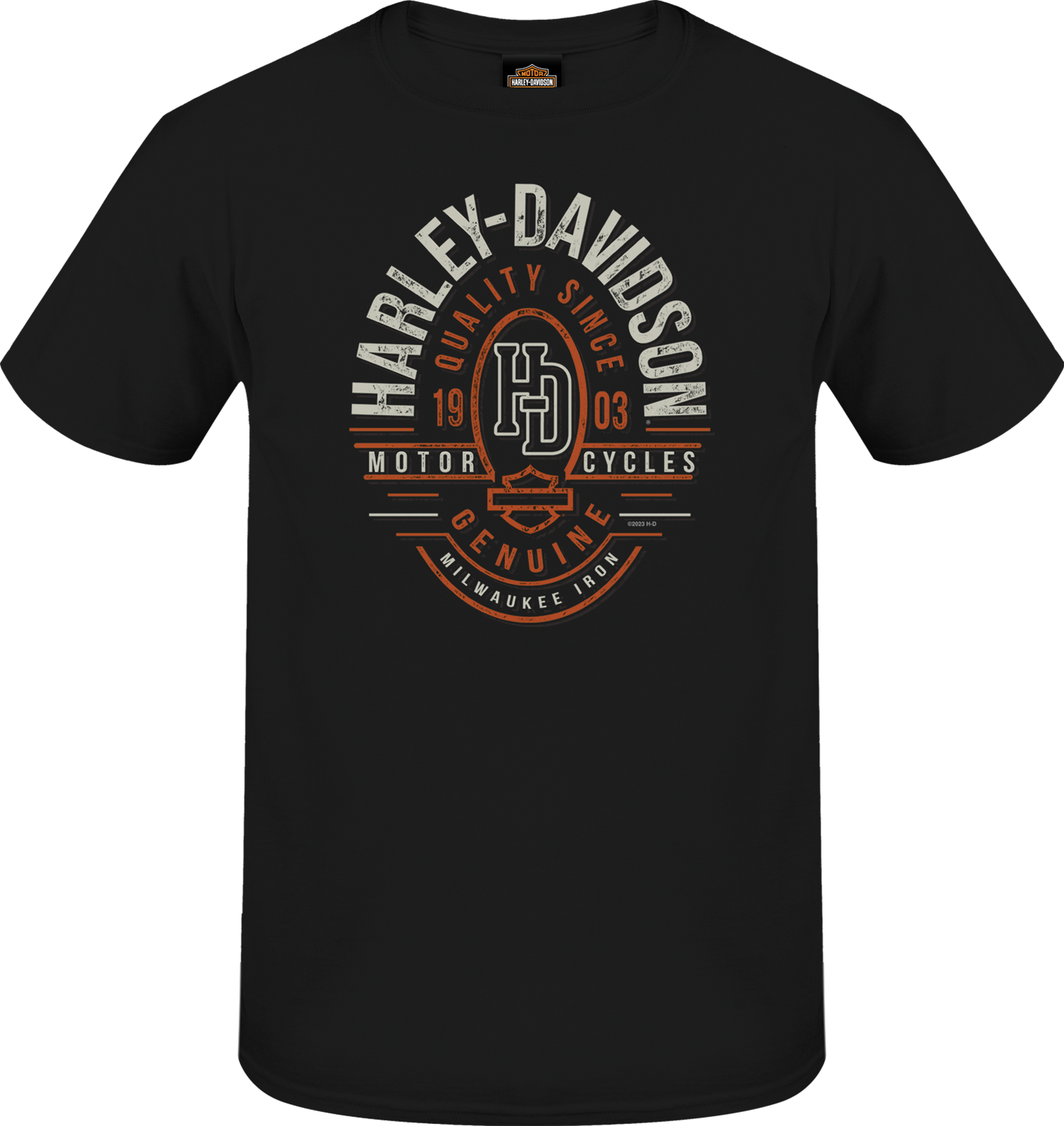 Harley Davidson®men Line Stamp Shirt R004851 Harley Oude Monnink Online 