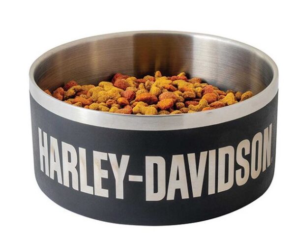 HARLEY-DAVIDSON®PET BOWL BLACK LARGE HDX-90203