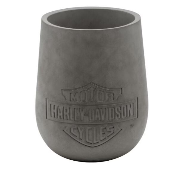 HARLEY-DAVIDSON®CONCRETE VASE DARK GREY HDX-99302