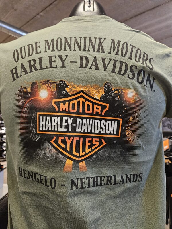 HARLEY-DAVIDSON® DARK TRAIT MILITARY GREEN BACKPRINT 40291843B - Afbeelding 2