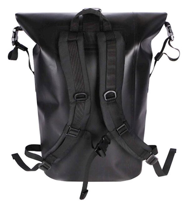 Harley-Davidson® Waterproof Coated Polyester Dry Roll-Top Backpack - Black 90223-BL - Afbeelding 3