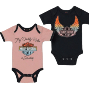 HARLEY-DAVIDSON® MY DADDY RIDES A HARLEY SET ROZE/ ZWART 3009434