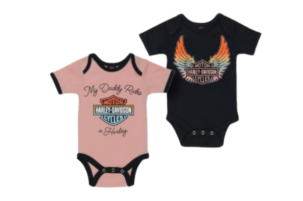HARLEY-DAVIDSON® MY DADDY RIDES A HARLEY SET ROZE/ ZWART 3009434