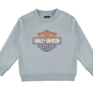 HARLEY-DAVIDSON® LITTLE GIRLS BAR & SHIELD CREW NECK PULLOVER 28275