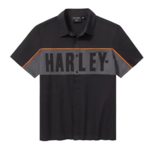 HARLEY-DAVIDSON®BLACK/GREY COLORBLOCK SHIRT 96811-25VM
