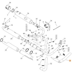 SHIELD EXHAUST FRONT PIPE SMOKED SATIN CHROME 65400617