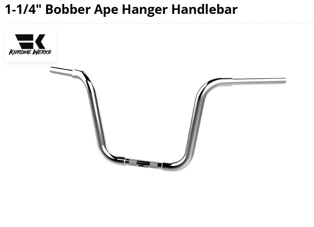 1-1/4" Bobber Ape Hanger Handlebar 06012831