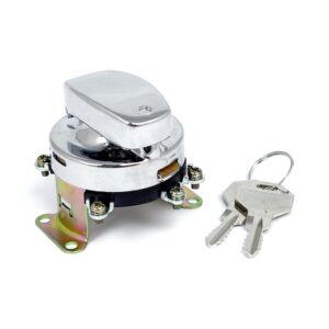 FL style ignition switch. 5-pole, flat key, chrome 512765