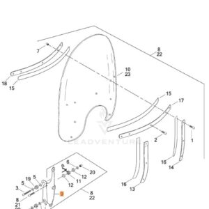 Bracket Windshield Left Detachable 57063-00A